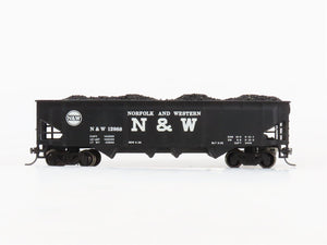 HO Scale Athearn N&W Norfolk & Western 4-Bay Open Hopper #12988 w/Coal Load