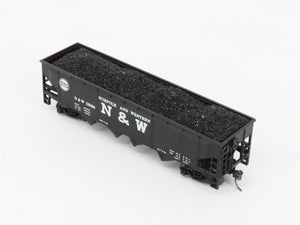 HO Scale Athearn N&W Norfolk & Western 4-Bay Open Hopper #12988 w/Coal Load