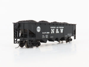 HO Scale Athearn N&W Norfolk & Western 4-Bay Open Hopper #12988 w/Coal Load