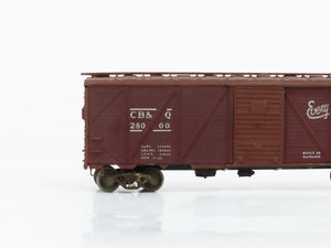 HO Scale Metal CBQ Burlington 40' Boxcar #28000 CUSTOM