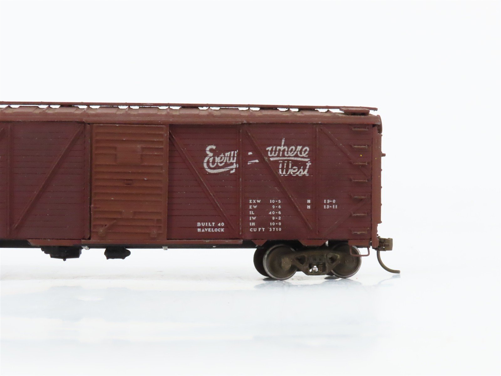 HO Scale Metal CBQ Burlington 40' Boxcar #28000 CUSTOM