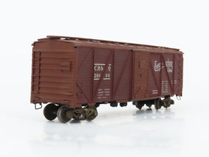HO Scale Metal CBQ Burlington 40' Boxcar #28000 CUSTOM