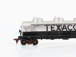 HO Scale Athearn 1501 TCX Texaco 3-Dome Tankcar #270 Weathered