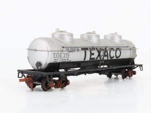 HO Scale Athearn 1501 TCX Texaco 3-Dome Tankcar #270 Weathered