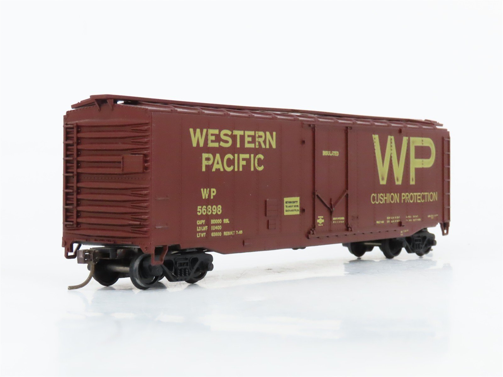HO Scale Athearn WP Western Pacific 50' Boxcar #56898