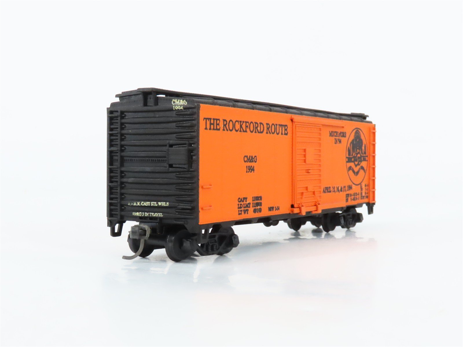 HO Scale Athearn CM&G Rockford Route 40' Boxcar #1994 Valley Car Shop Custom