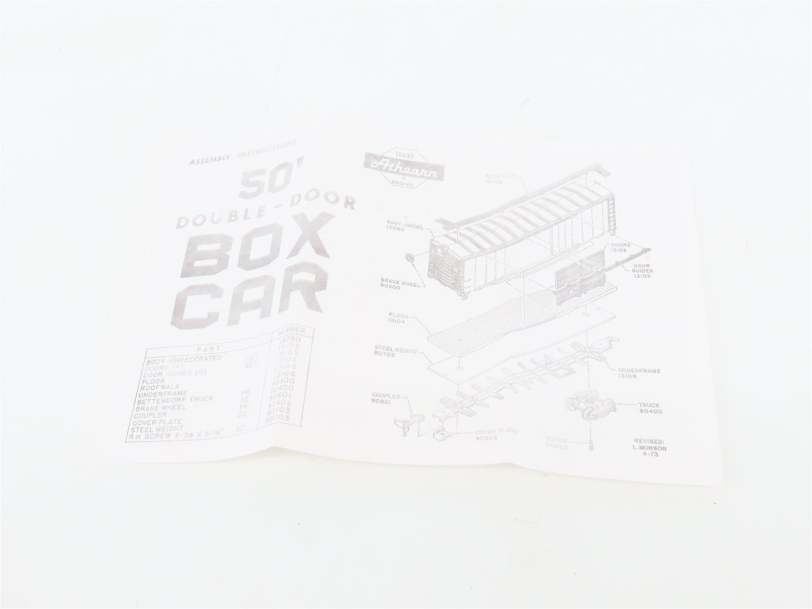 HO Scale Athearn RI Rock Island 40' Boxcar #20064