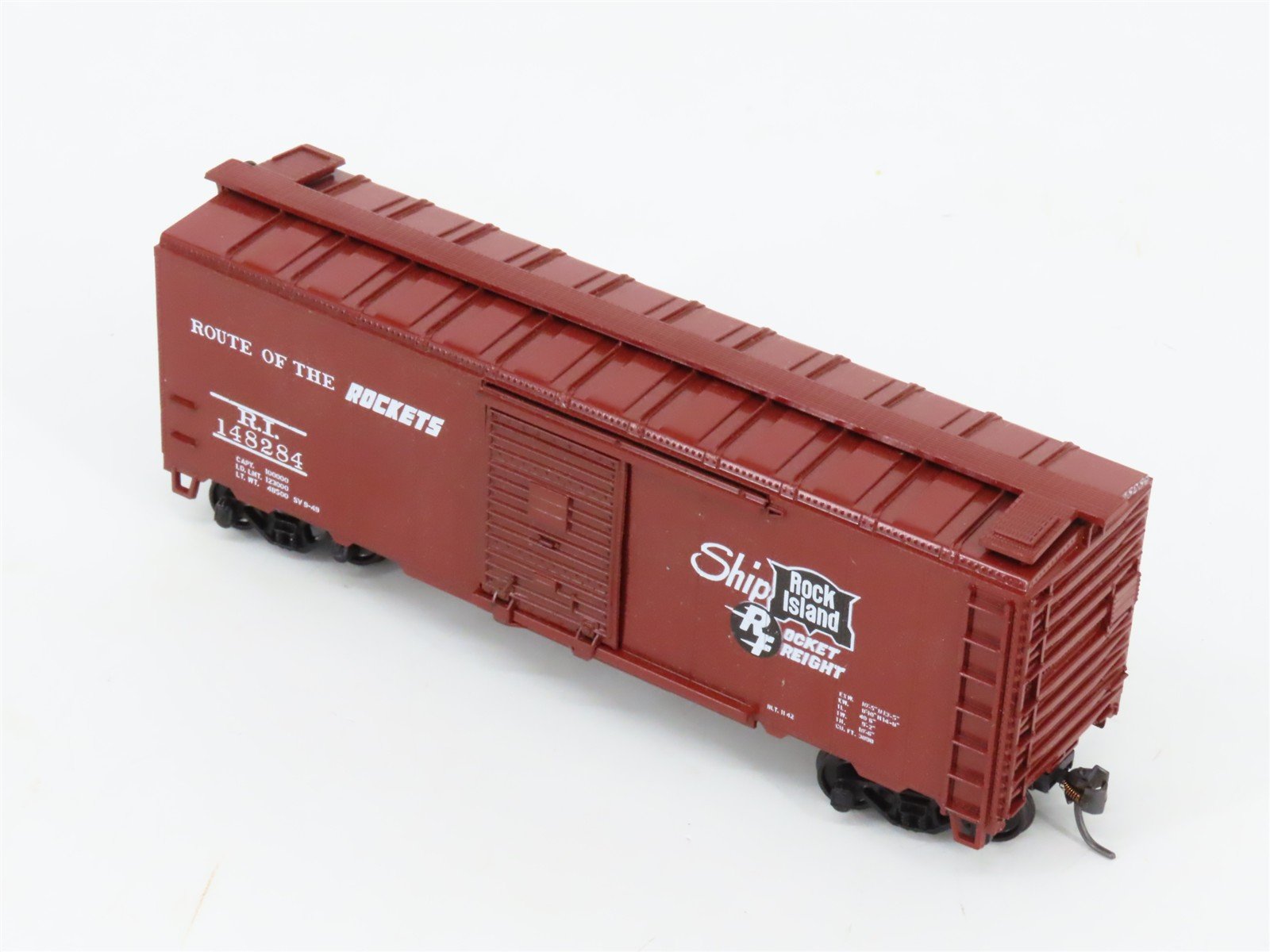 HO Scale Athearn RI Rock Island 40' Boxcar #148284 Pro Custom