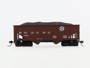 HO Scale Athearn PRR Pennsylvania 2-Bay Hopper #220804 w/Coal Load