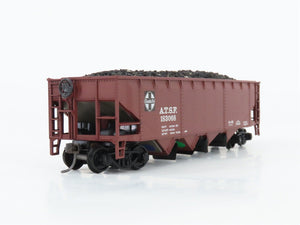 HO Scale Athearn 1758 ATSF Santa Fe 4-Bay Open Hopper #183068 w/Coal Load