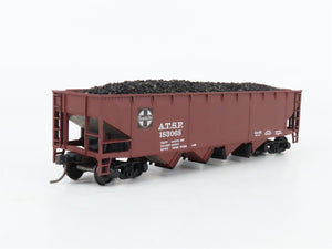 HO Scale Athearn 1758 ATSF Santa Fe 4-Bay Open Hopper #183068 w/Coal Load