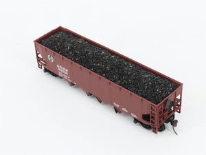HO Scale Athearn 1758 ATSF Santa Fe 4-Bay Open Hopper #183068 w/Coal Load