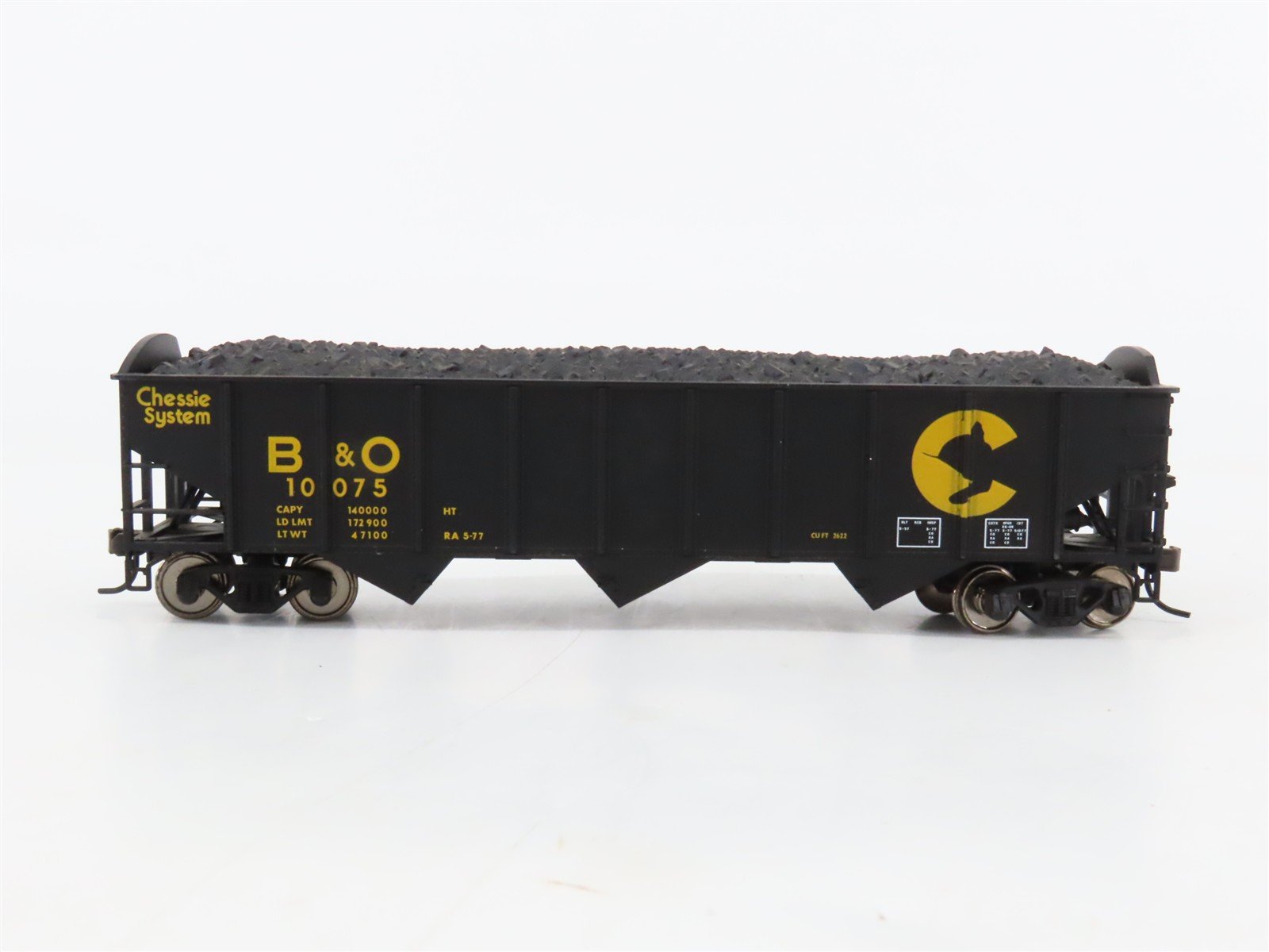 HO Scale Atlas B&O Chessie 3-Bay Open Hopper #10075 w/Coal Load