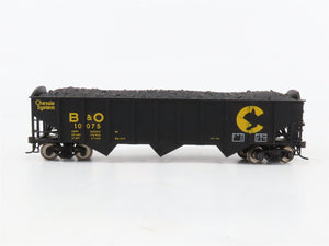HO Scale Atlas B&O Chessie 3-Bay Open Hopper #10075 w/Coal Load