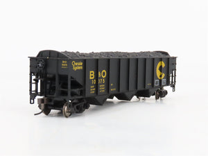 HO Scale Atlas B&O Chessie 3-Bay Open Hopper #10075 w/Coal Load