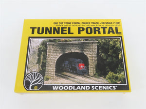 HO Scale Woodland Scenics C1257 Cut Stone Double Track Tunnel Portal