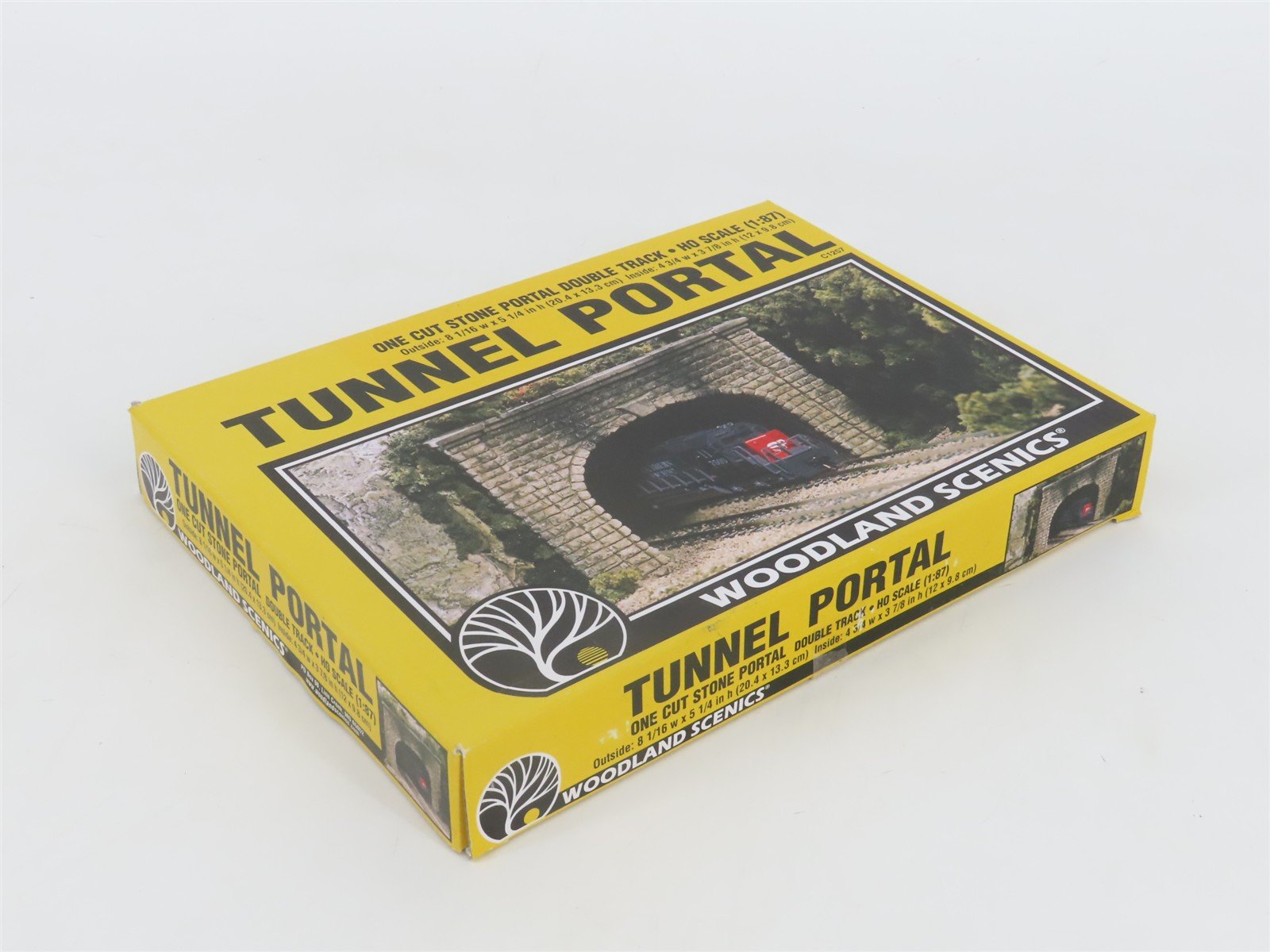 HO Scale Woodland Scenics C1257 Cut Stone Double Track Tunnel Portal