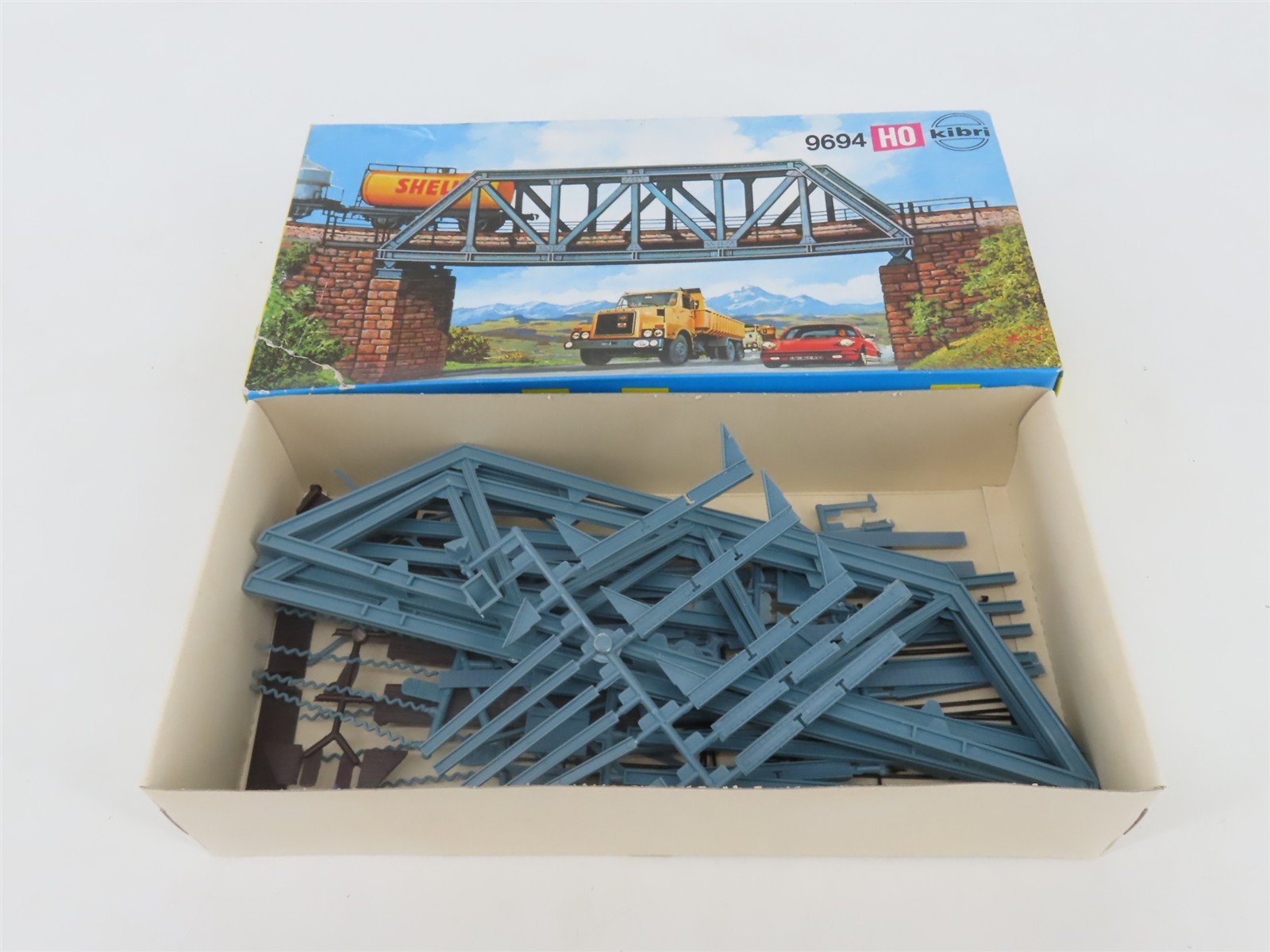 HO Scale Kibri B9694 Steel Carrier Box Bridge Building Kit
