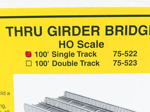 HO Scale Micro Engineering 75-522 100' Single Track Thru Girder Bridge Kit