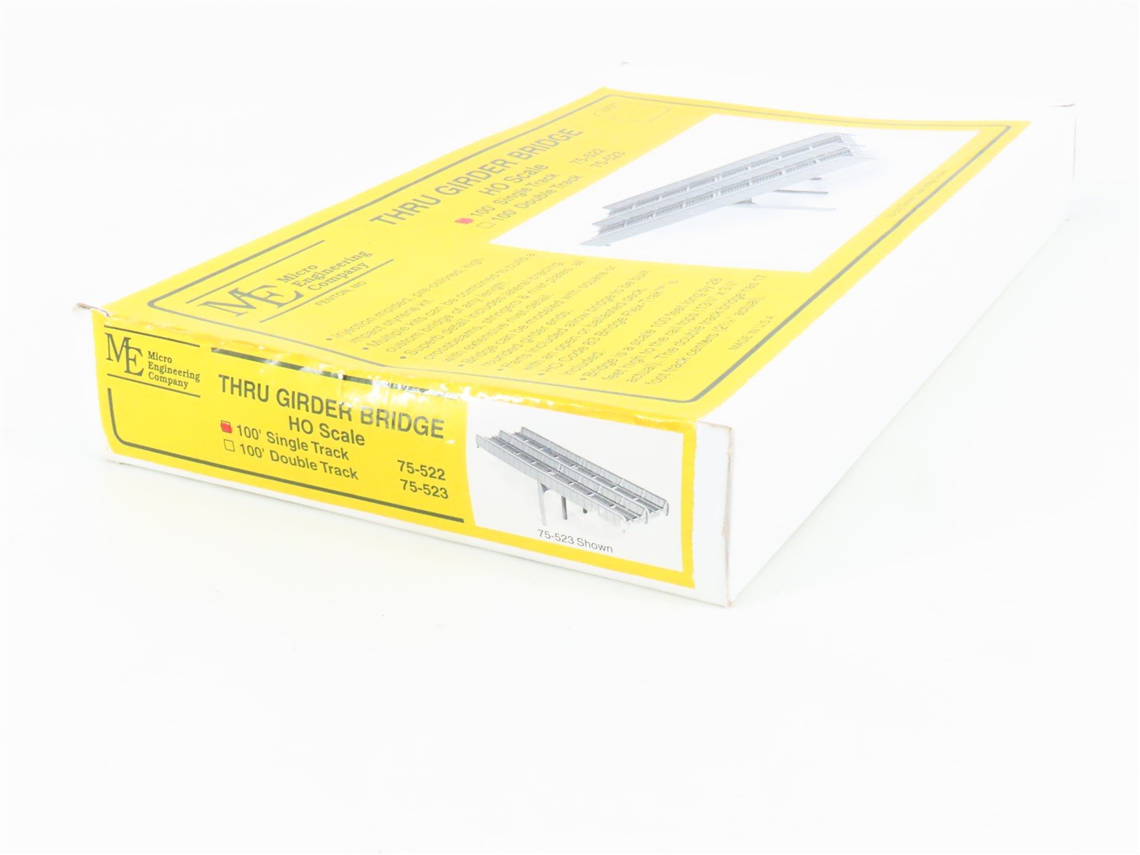 HO Scale Micro Engineering 75-522 100' Single Track Thru Girder Bridge Kit