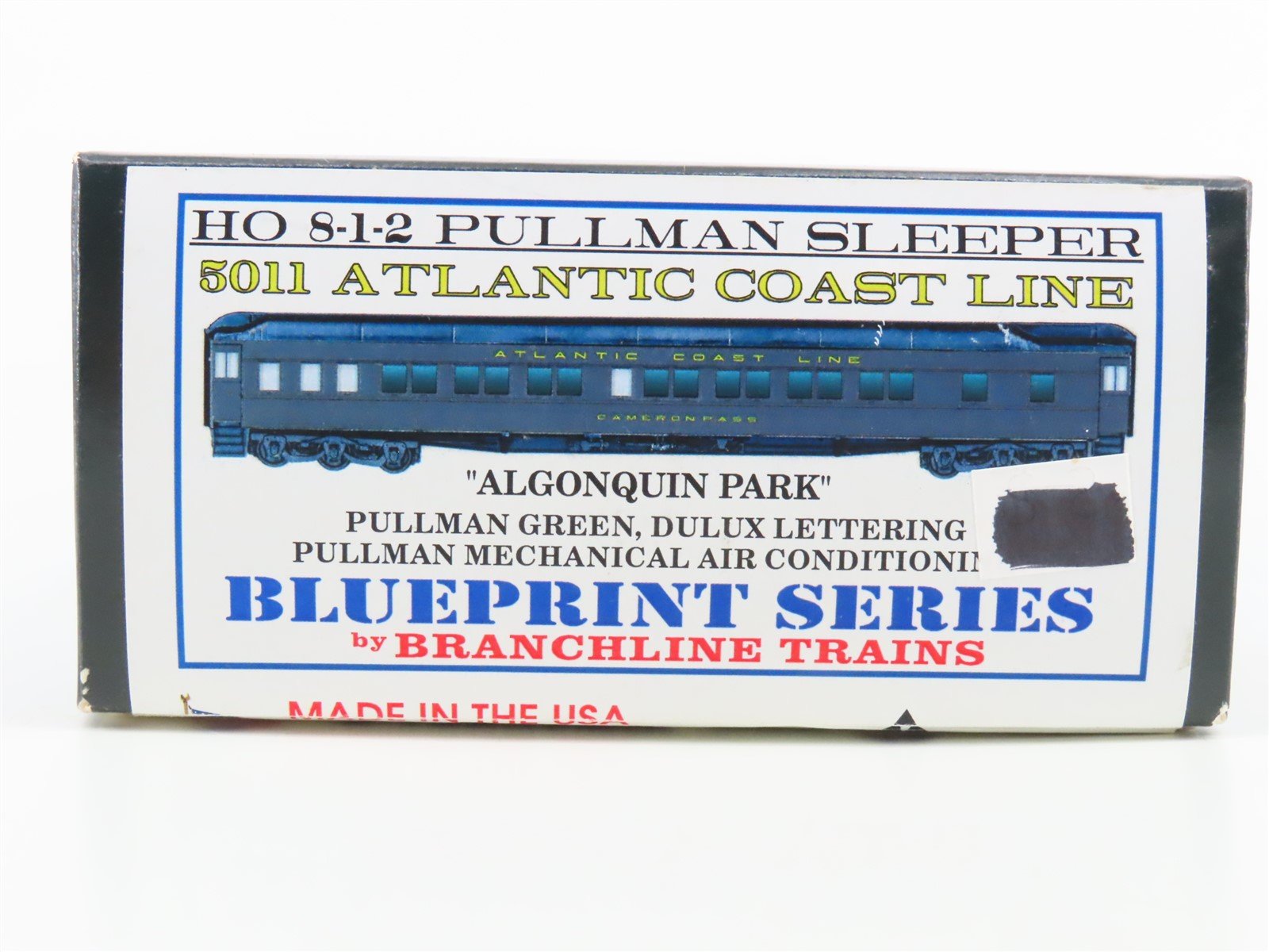 HO Scale Branchline 5011 ACL Railway Sleeper Passenger Car PARTIALLY ASSEMBLED