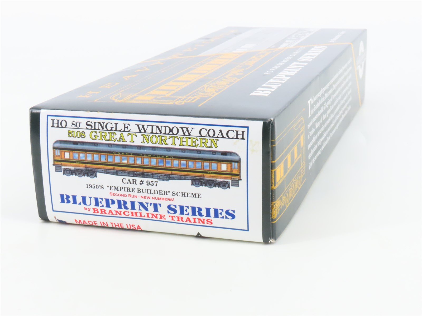HO Branchline 5108 GN Empire Builder Scheme Coach Passenger Car #957 Kit