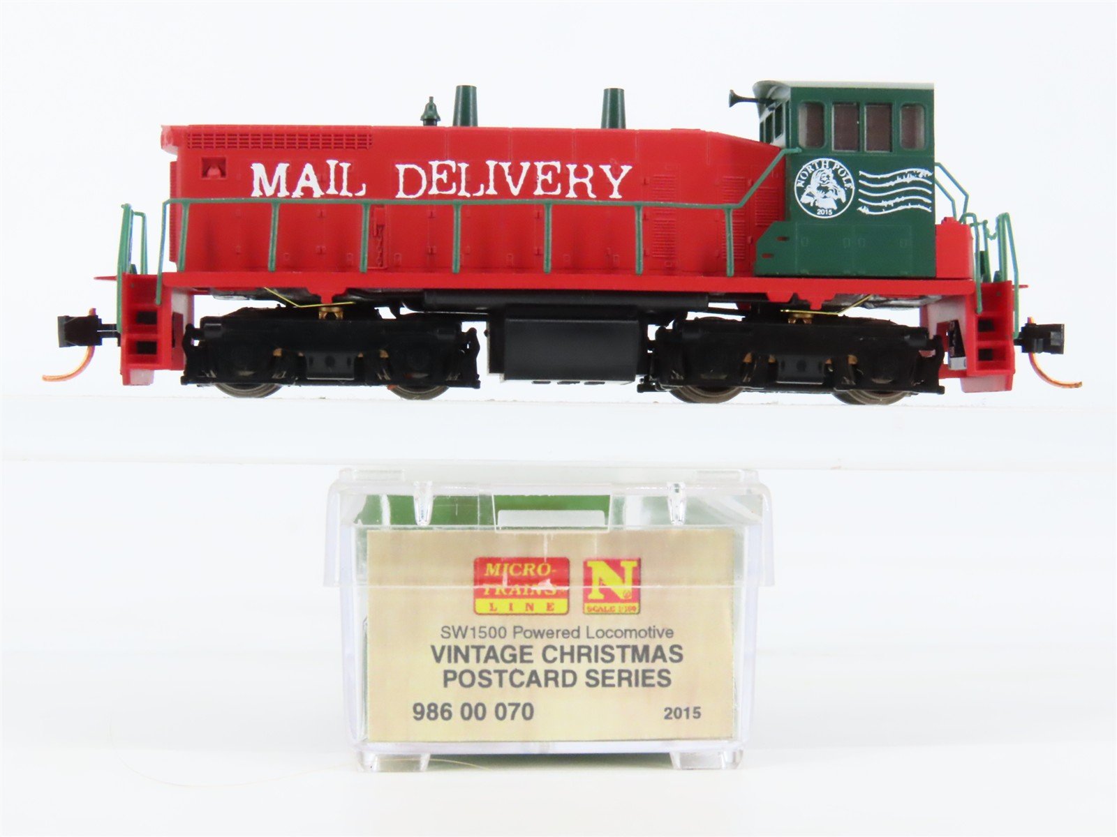 N Scale Micro-Trains MTL 98600070 Christmas "Mail Delivery" SW1500 Diesel #2015