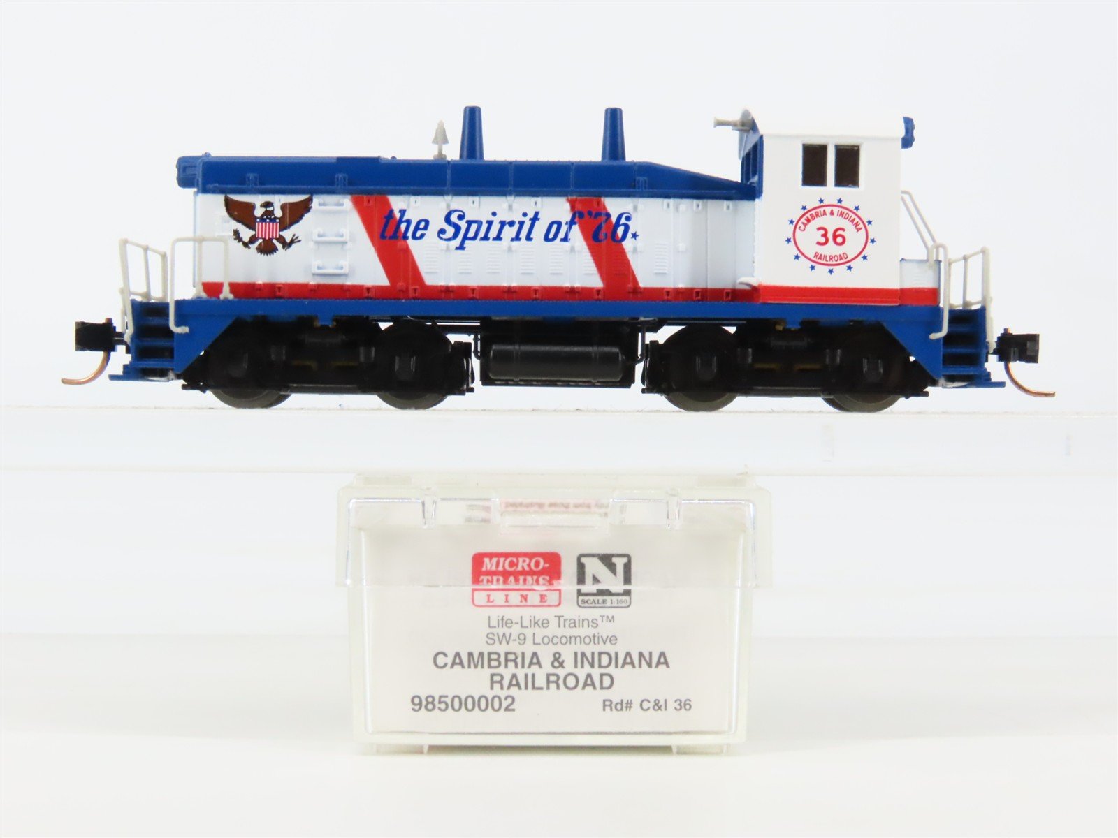 N Scale Micro-Trains MTL/Life-Like 98500002 C&I "Spirit of '76" SW9 Diesel #36