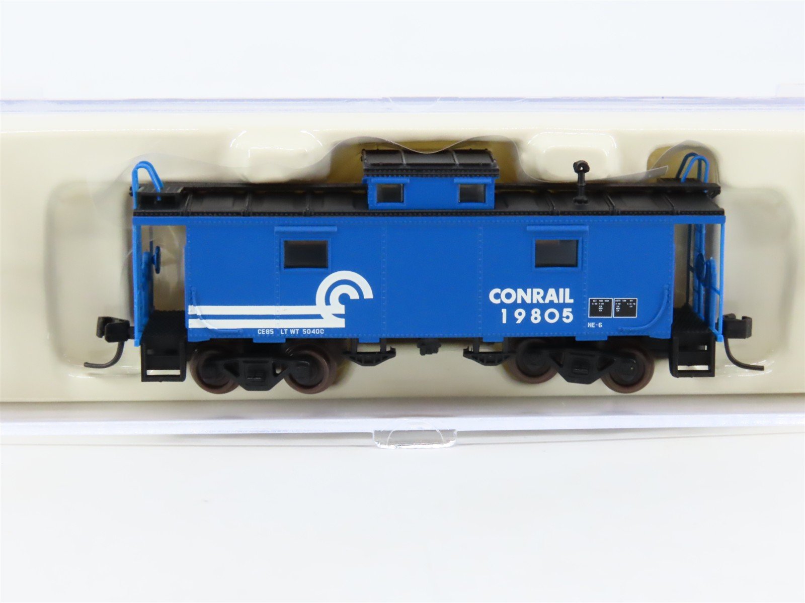 N Scale Atlas 33461 CR Conrail NE-6 Center Cupola Steel Caboose #19805