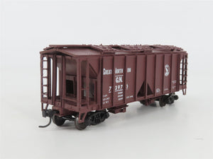 HO Scale E&B Valley 5003 GN Great Northern 2-Bay Covered Hopper #73976 - BUILT