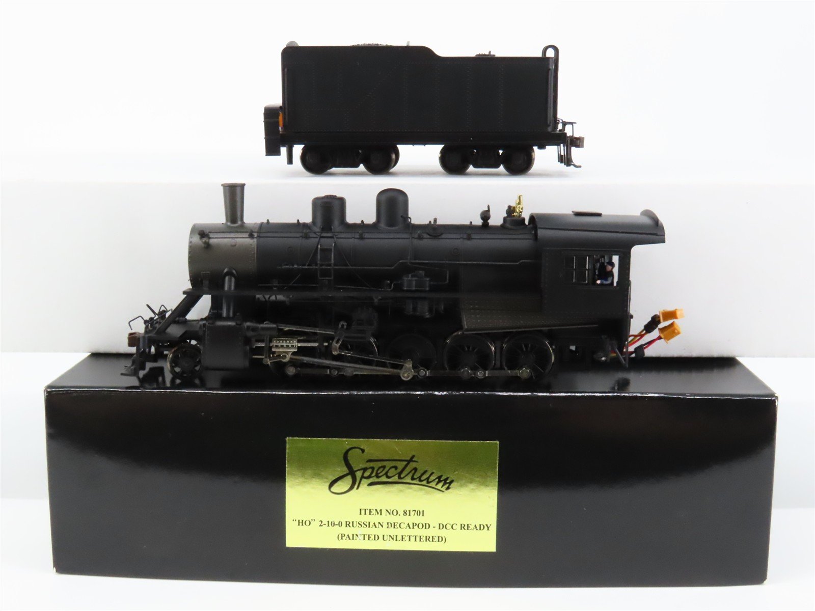 HO Bachmann Spectrum 81701 Unlettered 2-10-0 Russian Decapod Steam - DCC Ready
