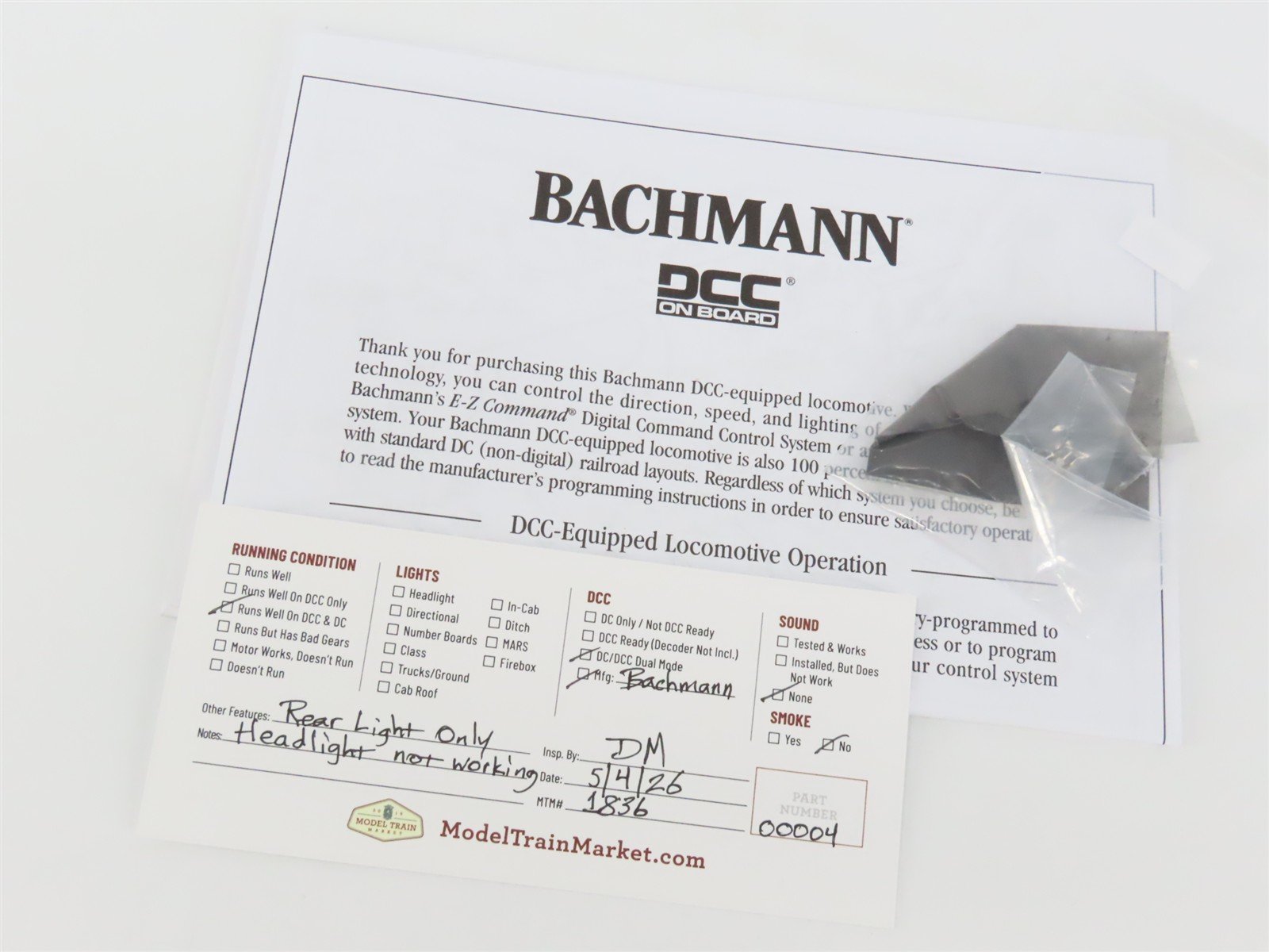 HO Scale Bachmann Spectrum 83301 Unlettered USRA 2-10-2 Light Steam w/ DCC