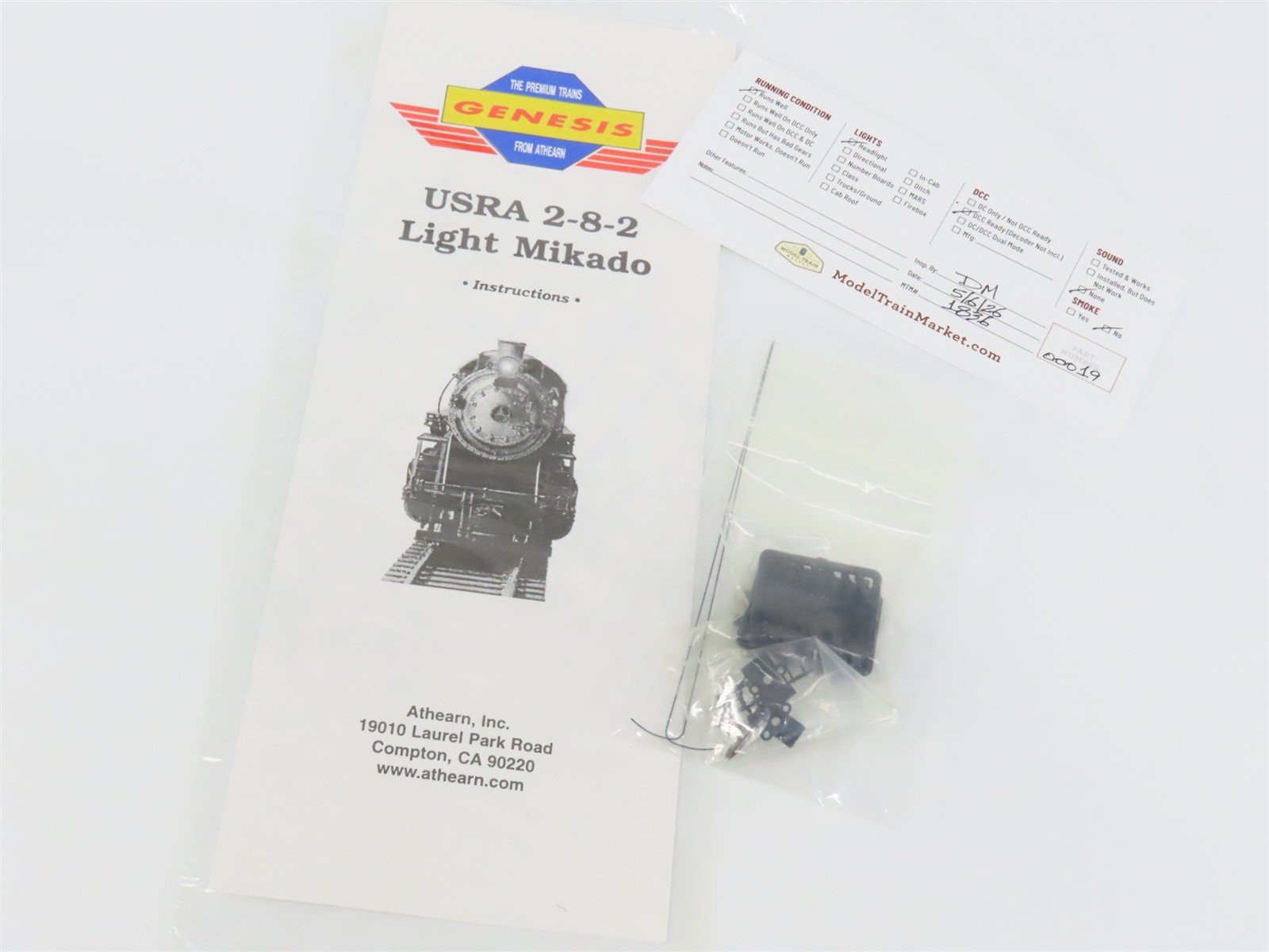 HO Scale Athearn Genesis G9001 Unlettered USRA 2-8-2 Steam - DCC Ready