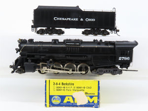 HO Scale AHM/Rivarossi 5061-D C&O Chesapeake & Ohio 2-8-4 Berkshire Steam #2786