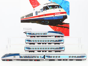 HO Rapido 25505 AMTK Amtrak Phase V Rohr Turbotrain 5-Unit Set w/ DCC & Sound