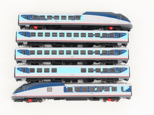 HO Rapido 25505 AMTK Amtrak Phase V Rohr Turbotrain 5-Unit Set w/ DCC & Sound
