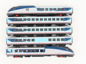 HO Rapido 25505 AMTK Amtrak Phase V Rohr Turbotrain 5-Unit Set w/ DCC & Sound