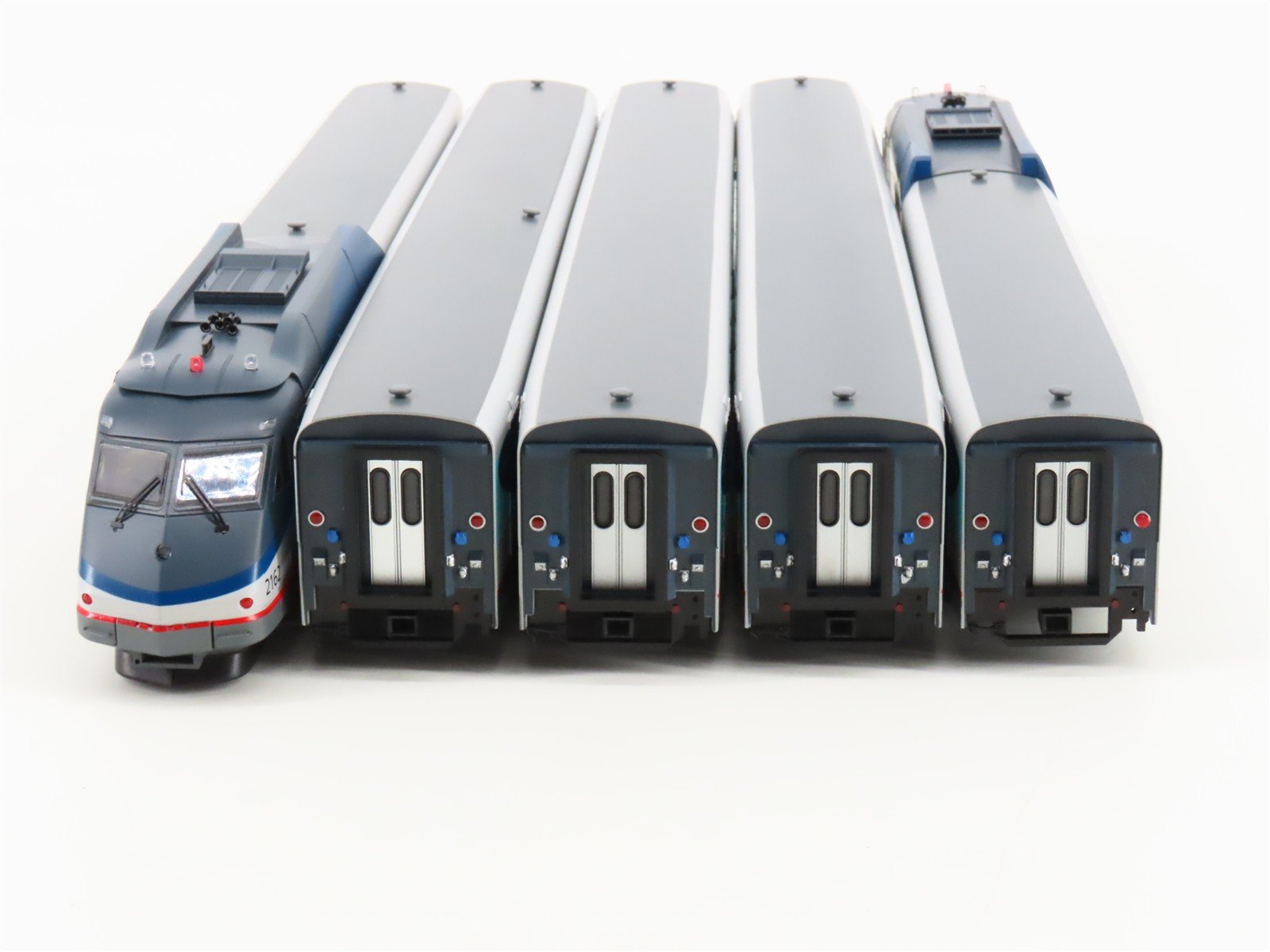 HO Rapido 25505 AMTK Amtrak Phase V Rohr Turbotrain 5-Unit Set w/ DCC & Sound