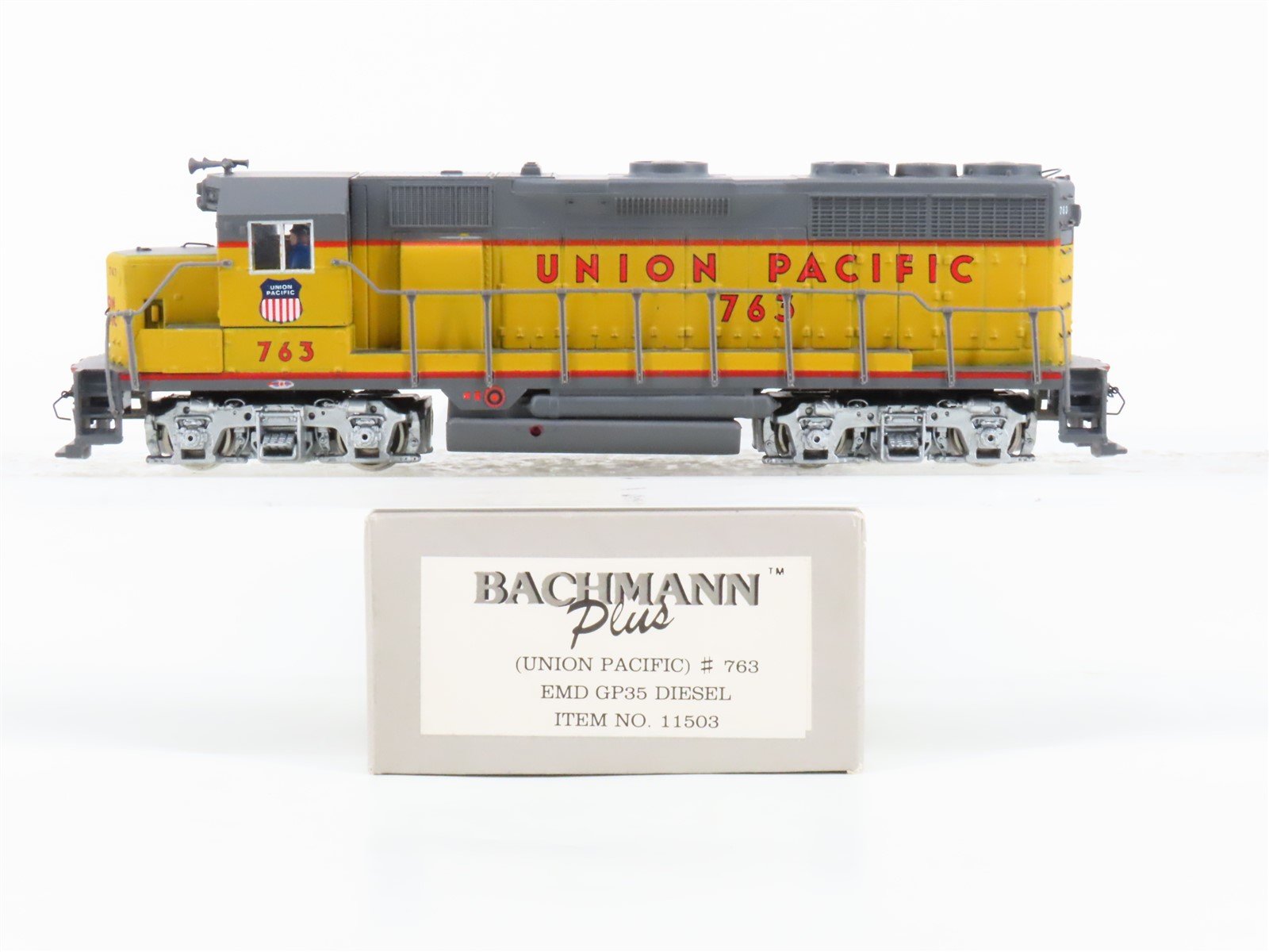 HO Scale Bachmann 11503 UP Union Pacific GP35 Diesel Locomotive #763