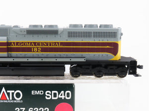 HO Scale Kato 37-6322 AC Algoma Central SD40 Diesel Locomotive #182
