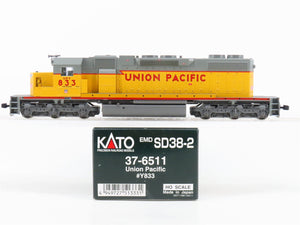 HO Scale Kato 37-6511 UPY Union Pacific SD38-2 Diesel Locomotive #Y833