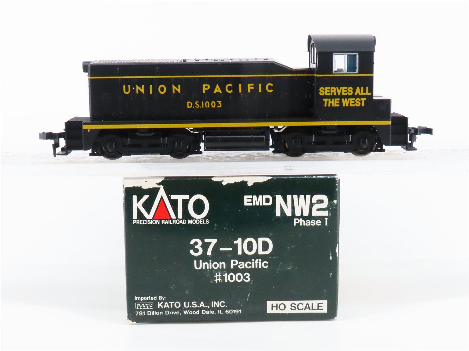 HO Scale Kato 37-10D UP Union Pacific NW2 Diesel Locomotive #DS1003