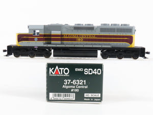 HO Scale Kato 37-6321 AC Algoma Central SD40 Diesel Locomotive #180