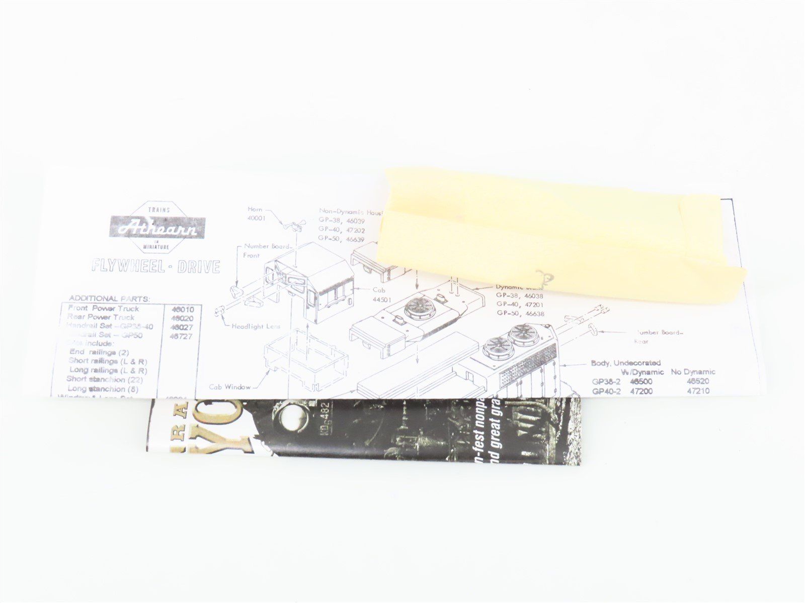 HO Scale Athearn 4660 SP Southern Pacific GP38-2 Diesel Loco #4823 UNPOWERED