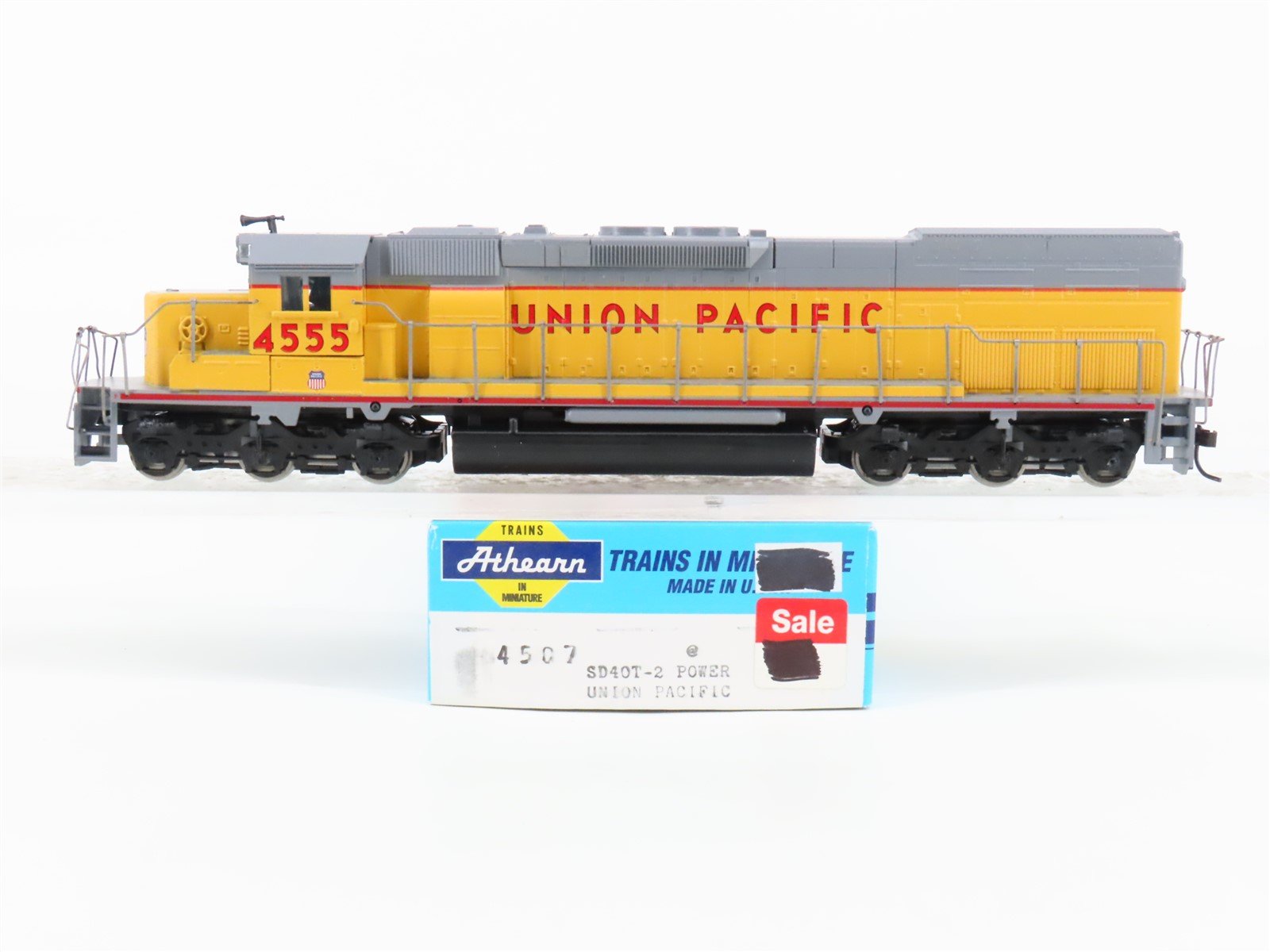 HO Scale Athearn 4507 UP Union Pacific SD40T-2 Diesel Locomotive #4555