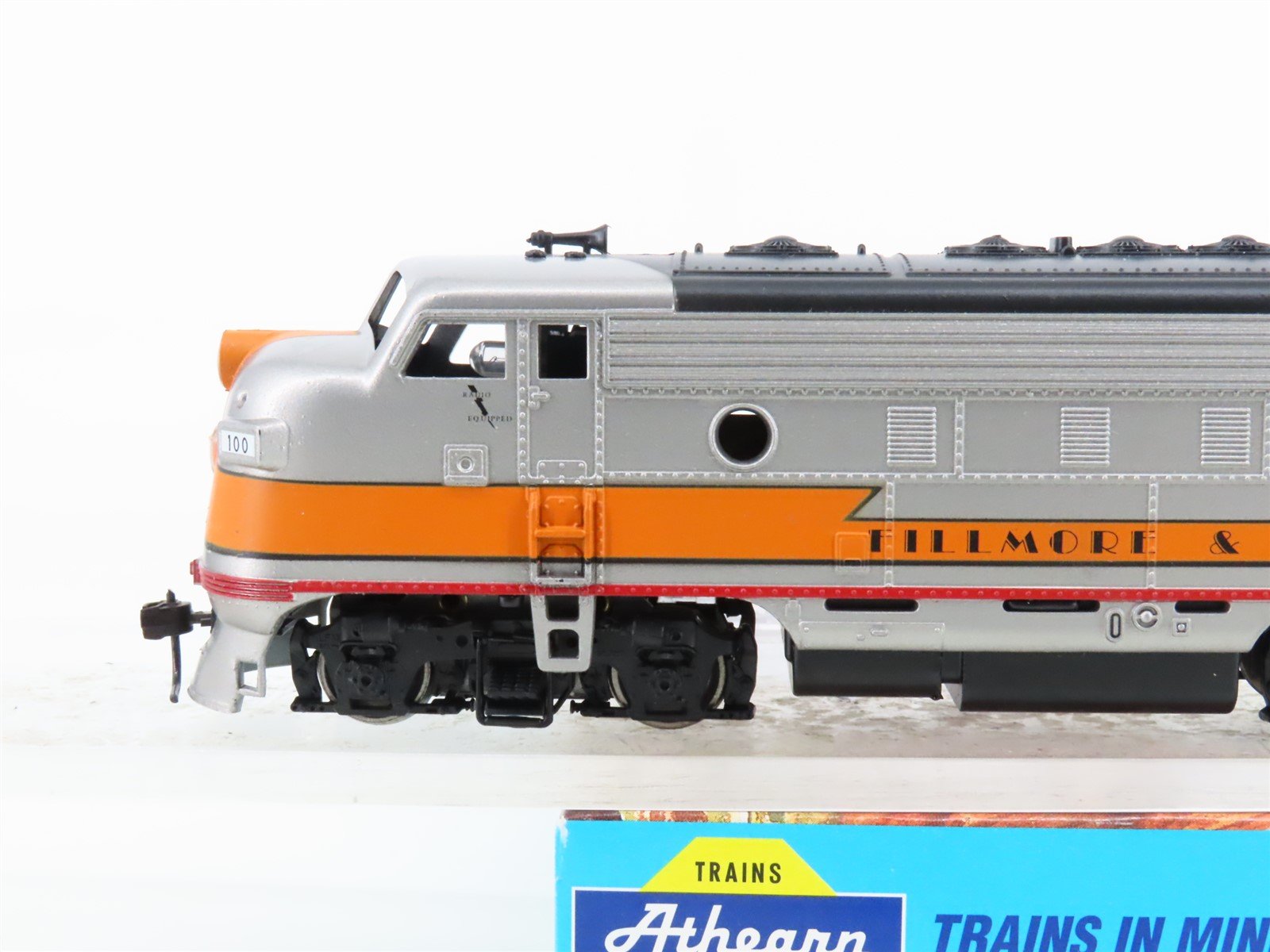 HO Scale Athearn Fillmore & Western F7A Diesel Locomotive #100