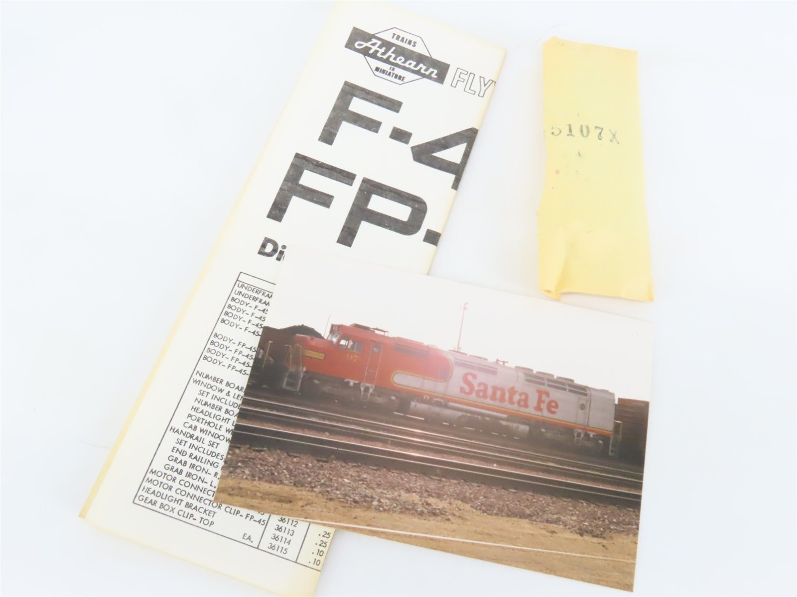 HO Scale Athearn 3634 Undecorated FP45 Diesel Locomotive - Custom - Unpowered