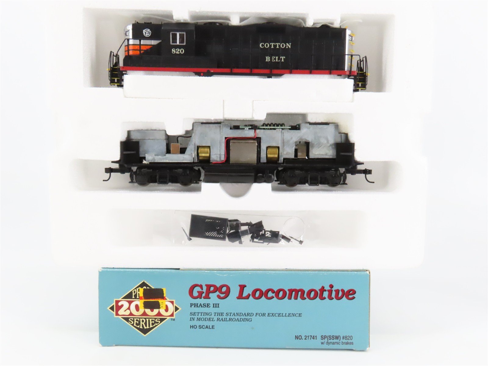 HO Scale Proto 2000 21741 SSW Cotton Belt GP9 Diesel Locomotive #820 BAD GEARS
