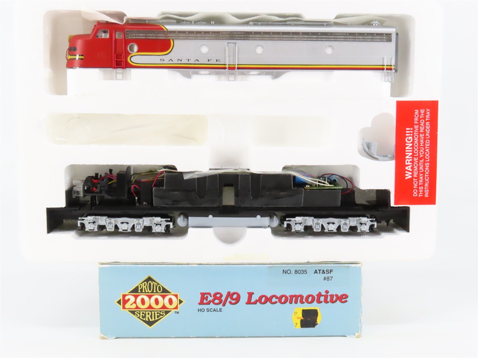 HO Scale Proto 2000 8035 ATSF Santa Fe E8/9A Diesel Locomotive #87