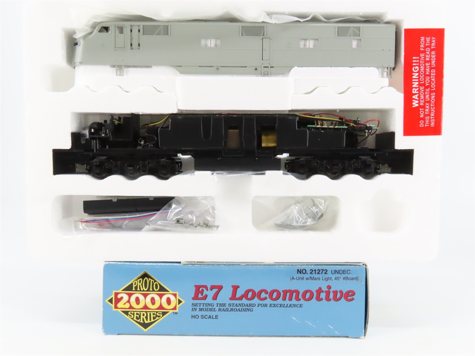 HO Scale Proto 2000 21272 Undecorated E7A Diesel Locomotive
